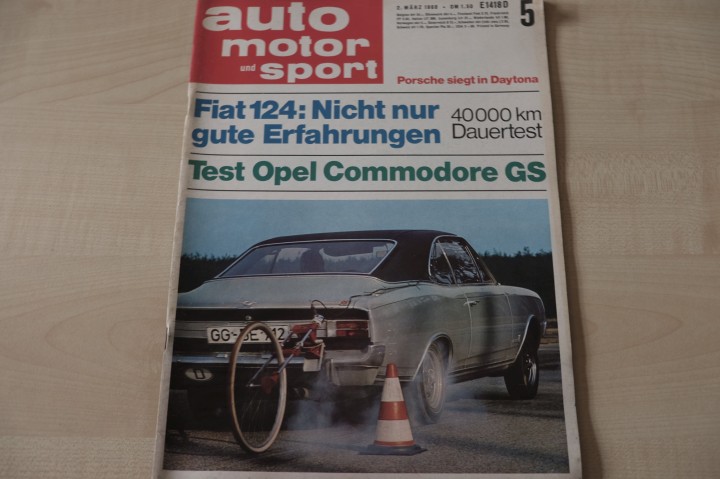 Deckblatt Auto Motor und Sport (05/1968)
